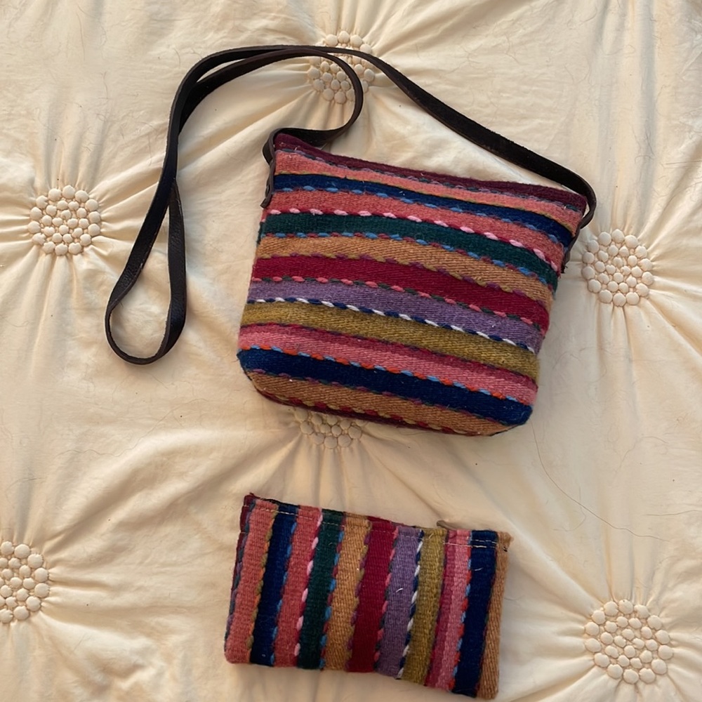 SOLD✨Wool Crossbody and wallet